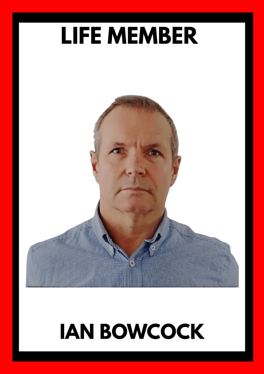 Life Member — Ian Bowcock